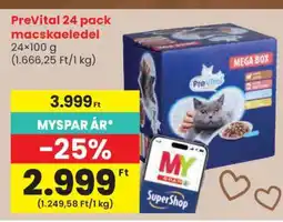 Spar PreVital 24 pack macskaeledel ajánlat