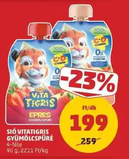 PENNY Sió Vitatigris gyümölcspüré ajánlat