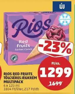 PENNY RIOS RED FRUITS TÖLCSÉRES JÉGKRÉM MULTIPACK ajánlat