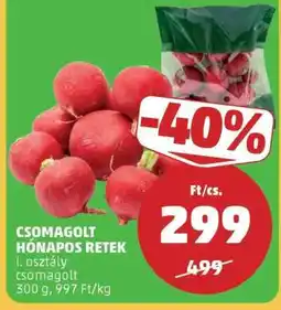 PENNY Csomagolt hónapos retek ajánlat