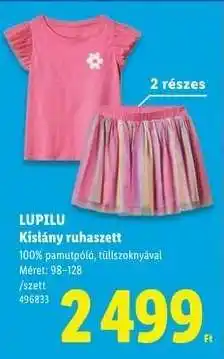 Lidl LUPILU Kislány ruhaszett ajánlat