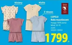 Lidl LUPILU Baba muszlinszett ajánlat