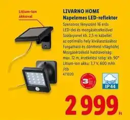 Lidl LIVARNO HOME Napelemes LED-reflektor ajánlat