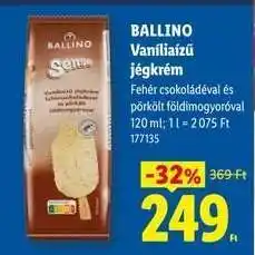 Lidl BALLINO Vaníliaízű jégkrém ajánlat
