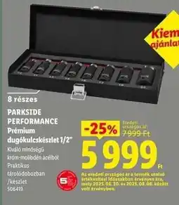 Lidl PARKSIDE PERFORMANCE Prémium dugókulcskészlet 1/2” ajánlat