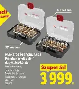 Lidl PARKSIDE PERFORMANCE ajánlat