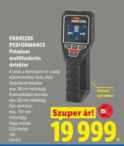Lidl PARKSIDE PERFORMANCE Prémium multifunkciós detektor ajánlat