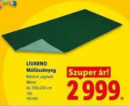 Lidl LIVARNO Műfűszőnyeg ajánlat