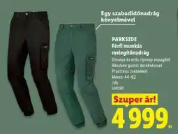 Lidl PARKSIDE Férfi munkás melegítőnadrág ajánlat