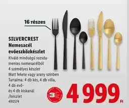 Lidl SILVERCREST Nemesacél evőeszközkészlet ajánlat