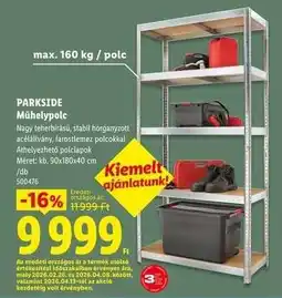 Lidl PARKSIDE Műhelypolc ajánlat