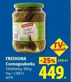 Lidl FRESHONA Csemegeuborka ajánlat