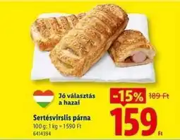 Lidl Sertésvirslis párna ajánlat