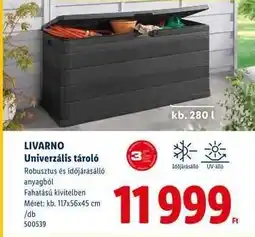 Lidl LIVARNO Univerzális tároló ajánlat