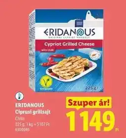Lidl ERIDANOUS Ciprusi grillsajt ajánlat