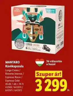 Lidl MANTARO Kávékapszula ajánlat