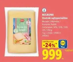 Lidl MILBONA Osztrák sajtspecialitás ajánlat