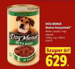 Lidl DOG MENUE ajánlat
