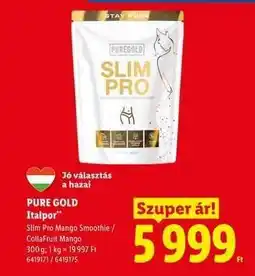 Lidl PURE GOLD Italpor ajánlat