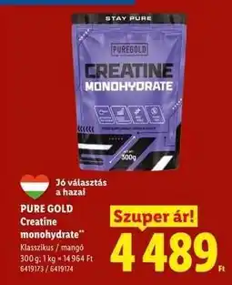 Lidl PURE GOLD Creatine monohydrate ajánlat