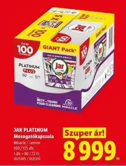 Lidl Jar Platinum mosogatókapszula ajánlat