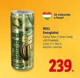 Lidl HELL Energiaital ajánlat