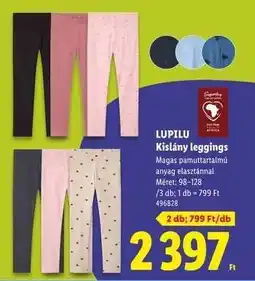 Lidl Lupilu Kislány leggings ajánlat