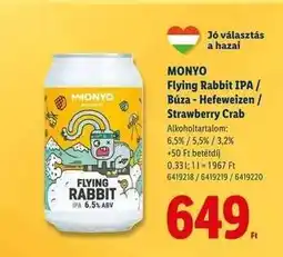 Lidl MONYO ajánlat