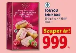 Lidl FOR YOU Eclair-fánk ajánlat