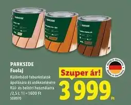 Lidl PARKSIDE Faolaj ajánlat