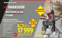 Lidl PARKSIDE PERFORMANCE ajánlat