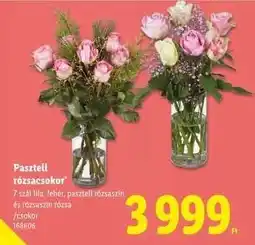 Lidl Pasztell rózsacsokor ajánlat