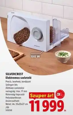 Lidl Silvercrest Elektromos szeletelő ajánlat