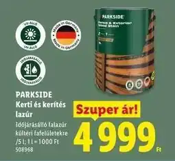 Lidl PARKSIDE ajánlat