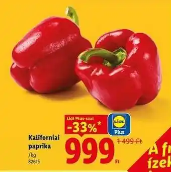 Lidl Kaliforniai paprika ajánlat