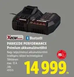 Lidl PARKSIDE PERFORMANCE Premium Akkumulátortöltő ajánlat