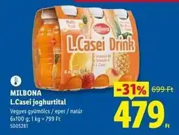 Lidl MILBONA L.Casei joghurtital ajánlat