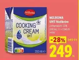 Lidl MILBONA UHT főzőkrém ajánlat