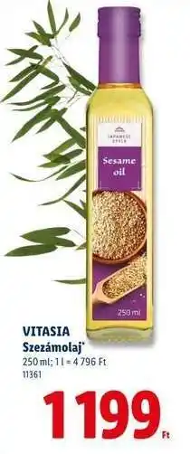 Lidl VITASIA Szezámolaj ajánlat