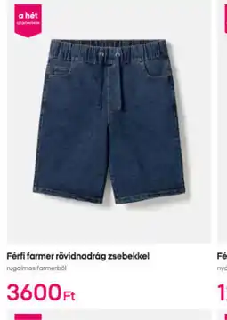 Pepco Férfi farmer rövidnadrág zsebekkel ajánlat