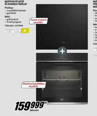 BEKO BBSM12320XCS SÜTŐ ÉS FŐZŐLAP