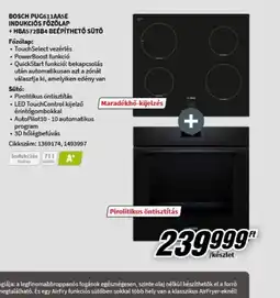 MediaMarkt BOSCH INDUKCIS FŐZŐLAP + SÜTŐ ajánlat