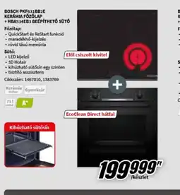 MediaMarkt BOSCH FŐZŐLAP ÉS SÜTŐ SZETT ajánlat