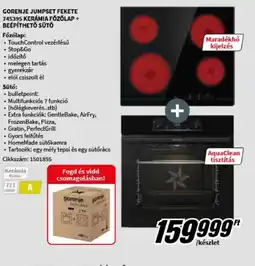 MediaMarkt GORENJE JUMPSET FŐZŐLAP + SÜTŐ ajánlat