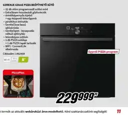 MediaMarkt GORENJE CGGGE PIZZA BEÉP Egyedi PIZZA programTHETŐ SÜTŐ ajánlat