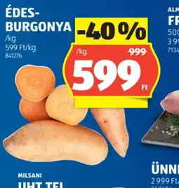 ALDI ÉDESBURGONYA ajánlat