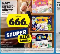 ALDI NAGY KIFESTŐKÖNYV ajánlat
