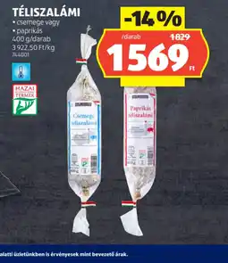 ALDI TÉLISZALÁMI ajánlat
