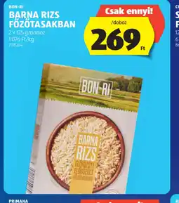 ALDI BON-RI BARNA RIZS FŐZŐTASAKBAN ajánlat