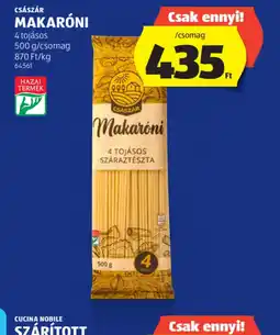 ALDI CSÁSZÁR MAKARNI ajánlat